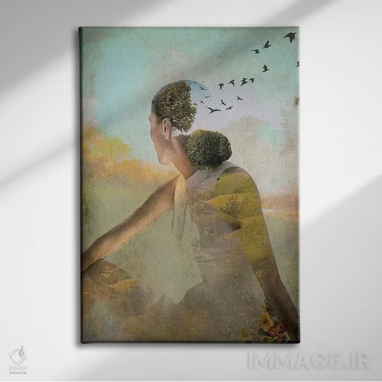 تابلو دکوراتیو رویای تابستانه اثر کاترین ولز-استاین - نمای روبهرو روی دیوار