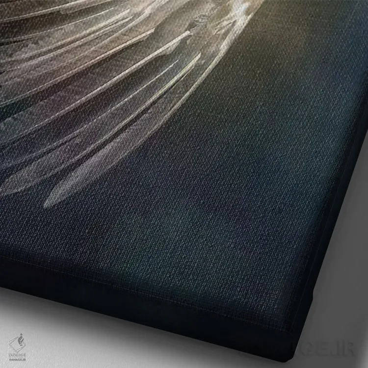 تابلو دکوراتیو تا ماه و بازگشت اثر کاترین ولز-استاین - نمای نزدیک بافت بوم