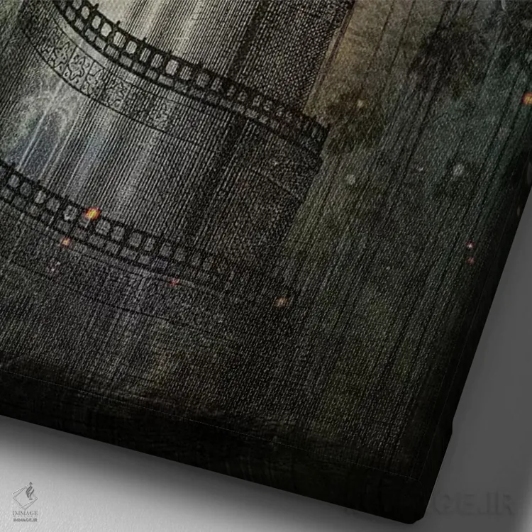 تابلو دکوراتیو جایی که کلیدها بر درختان آویزان اند اثر کاترین ولز-استاین - نمای نزدیک بافت بوم