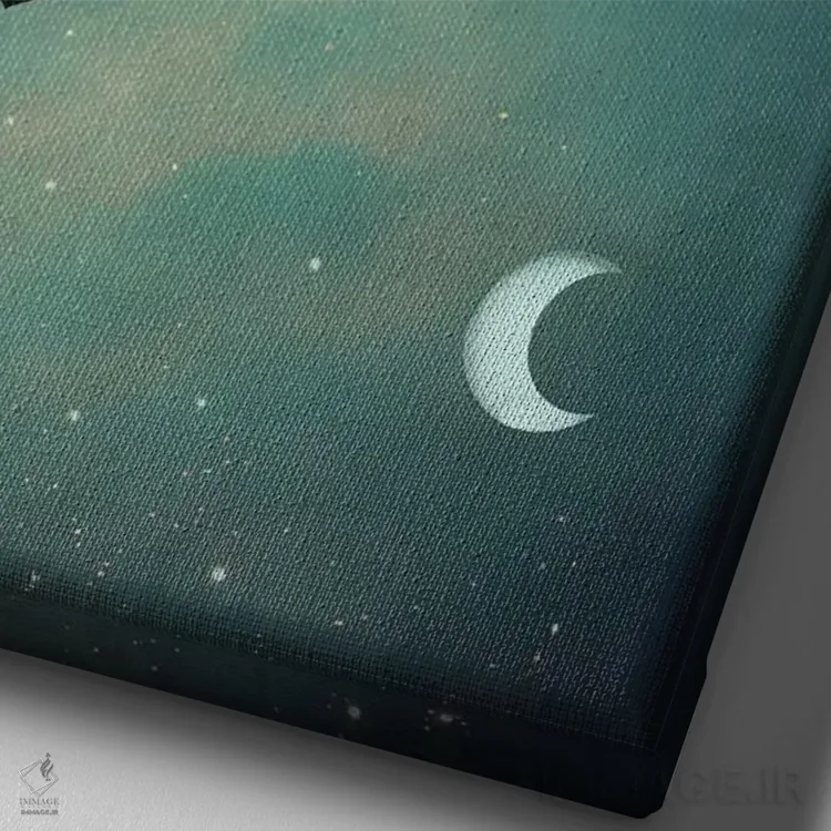 تابلو دکوراتیو ورود به سرزمین رویاها اثر کاترین ولز-استاین - نمای نزدیک بافت بوم