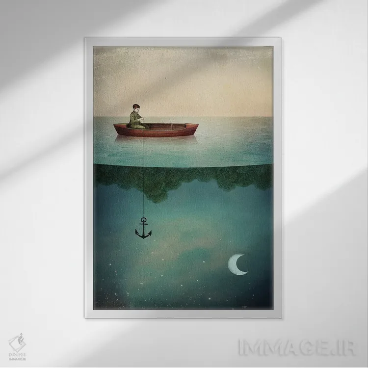 تابلو دکوراتیو ورود به سرزمین رویاها اثر کاترین ولز-استاین - نمای قابدار سفید