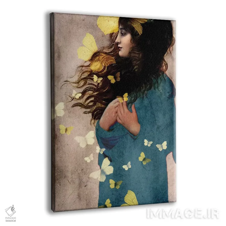 تابلو دکوراتیو خداحافظ پروانه اثر کاترین ولز-استاین - نمای پرسپکتیو محصول