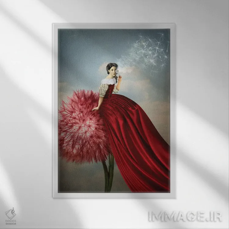 تابلو دکوراتیو تخیل اثر کاترین ولز-استاین - نمای قابدار سفید