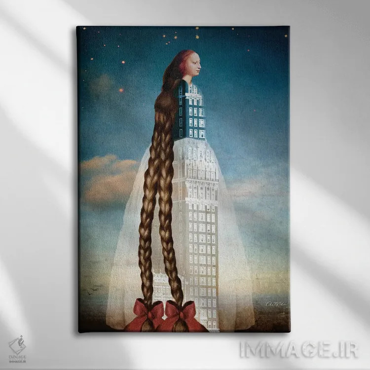 تابلو دکوراتیو راپونزل اثر کاترین ولز-استاین - نمای روبهرو روی دیوار