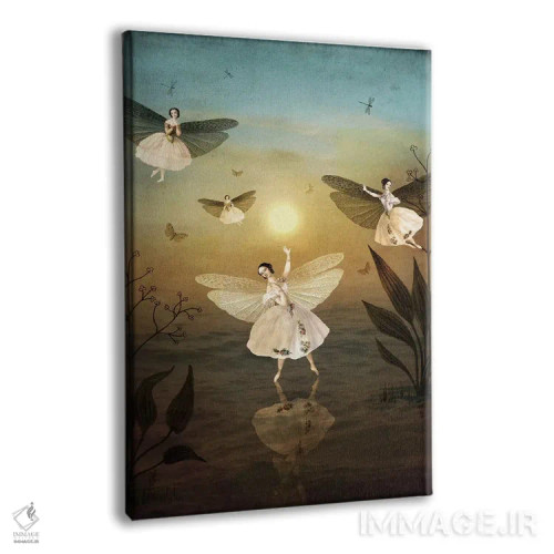تابلو دکوراتیو رقص خورشید اثر کاترین ولز-استاین - نمای پرسپکتیو محصول