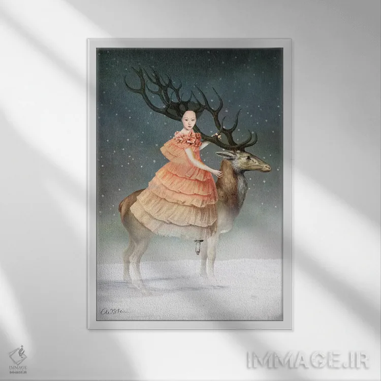 تابلو دکوراتیو دوست عزیز من اثر کاترین ولز-استاین - نمای قابدار سفید