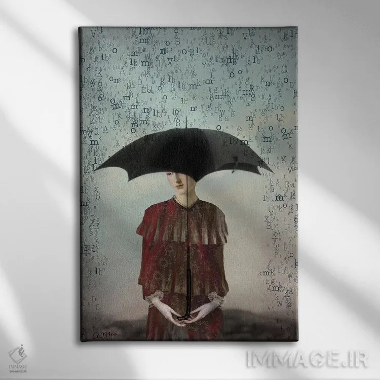 تابلو دکوراتیو بی کلام اثر کاترین ولز-استاین - نمای روبهرو روی دیوار