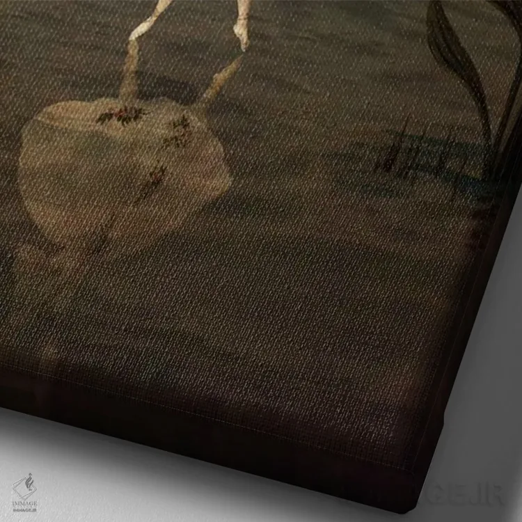 تابلو دکوراتیو رقص خورشید اثر کاترین ولز-استاین - نمای نزدیک بافت بوم