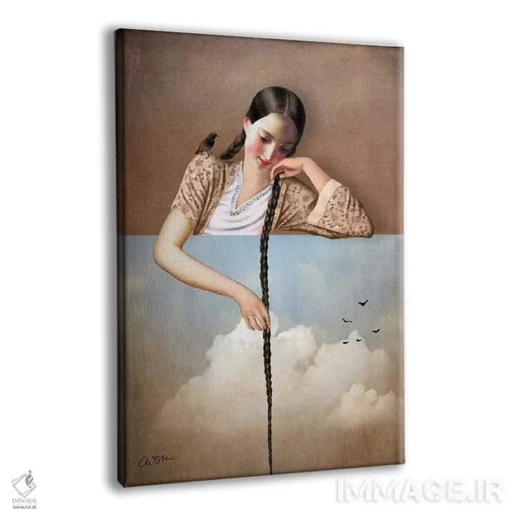 تابلو دکوراتیو لمس آسمان اثر کاترین ولز-استاین - نمای پرسپکتیو محصول