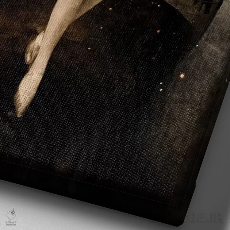 تابلو دکوراتیو جهان اثر کاترین ولز-استاین - نمای نزدیک بافت بوم