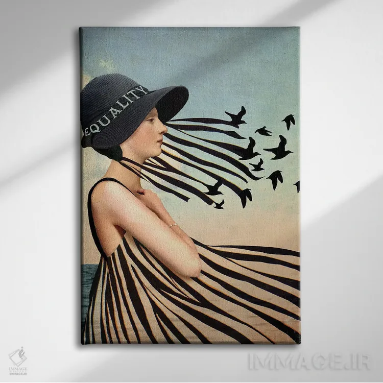 تابلو دکوراتیو برابری اثر کاترین ولز-استاین - نمای روبهرو روی دیوار