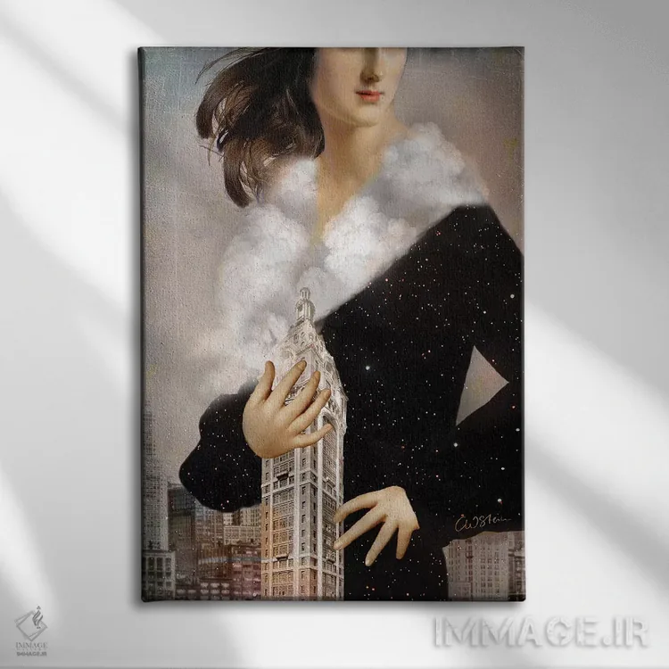 تابلو دکوراتیو منهتن اثر کاترین ولز-استاین - نمای روبهرو روی دیوار