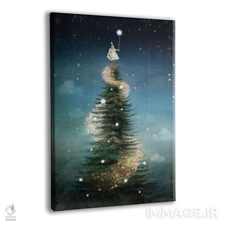 تابلو دکوراتیو درخت صنوبر سلطنتی اثر کاترین ولز-استاین - نمای پرسپکتیو محصول