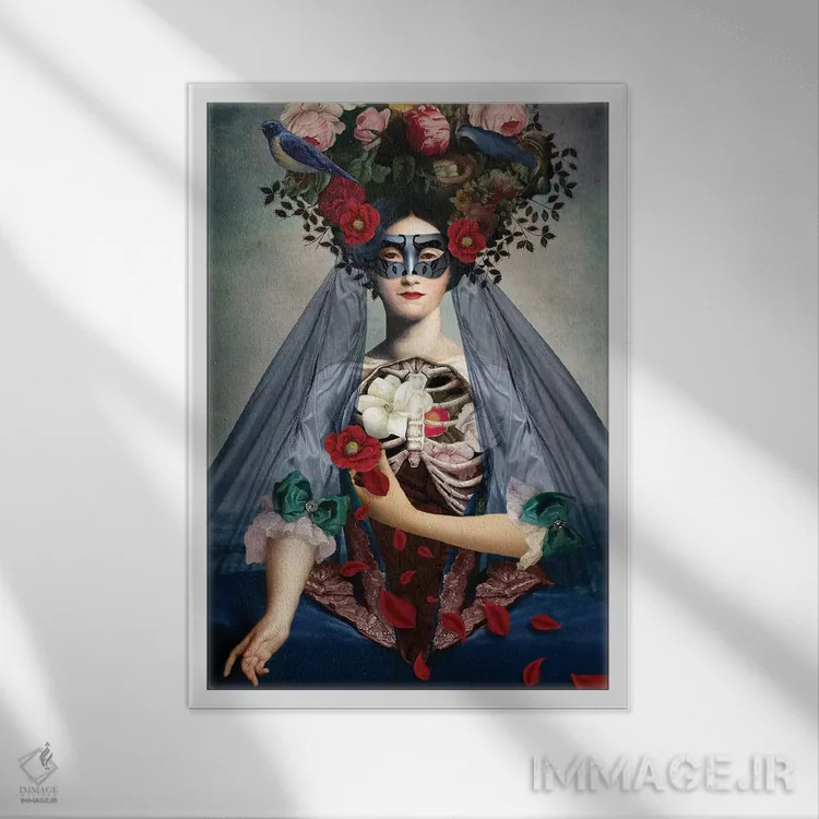 تابلو دکوراتیو روز مردگان اثر کاترین ولز-استاین - نمای قابدار سفید