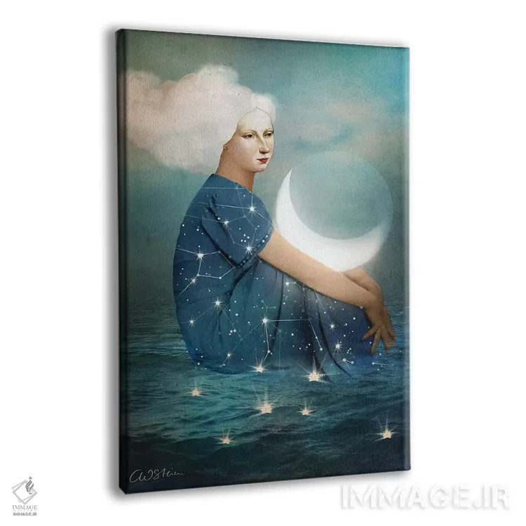 تابلو دکوراتیو ماه اثر کاترین ولز-استاین - نمای پرسپکتیو محصول