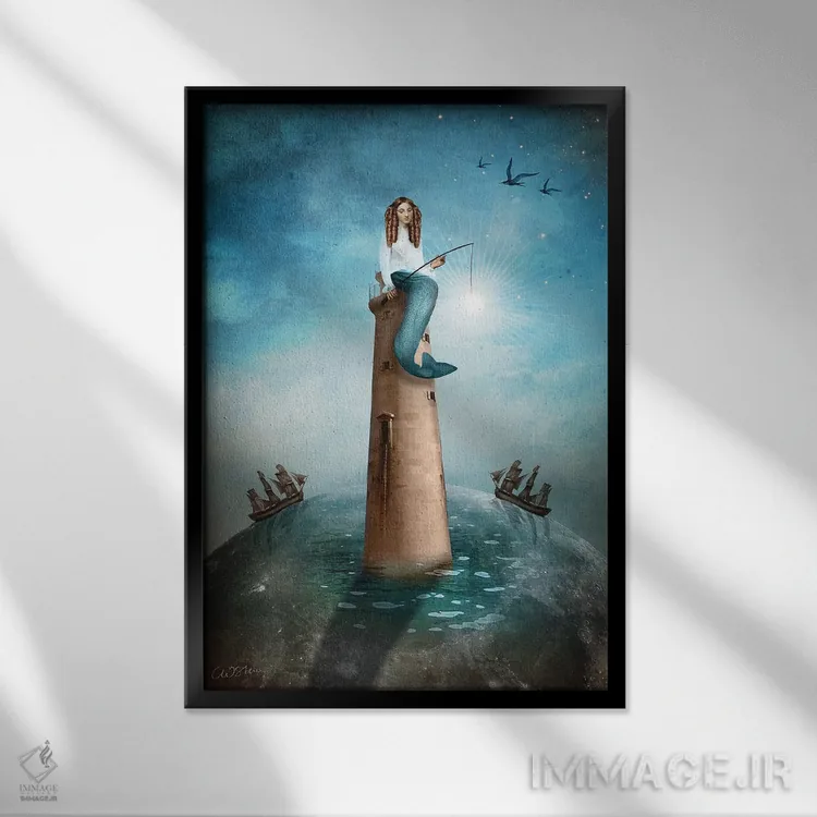 تابلو دکوراتیو زاهد اثر کاترین ولز-استاین - نمای قابدار مشکی