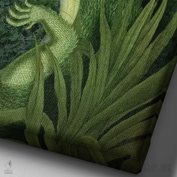 تابلو دکوراتیو احمق اثر کاترین ولز-استاین - نمای نزدیک بافت بوم