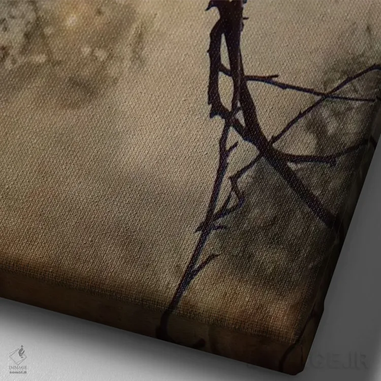 تابلو دکوراتیو سرحال و شاد اثر کاترین ولز-استاین - نمای نزدیک بافت بوم