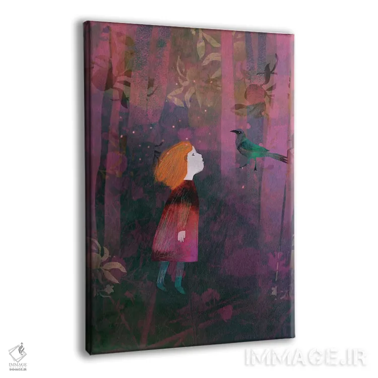 تابلو دکوراتیو خیال پردازی اثر کلر وست وود - نمای پرسپکتیو محصول