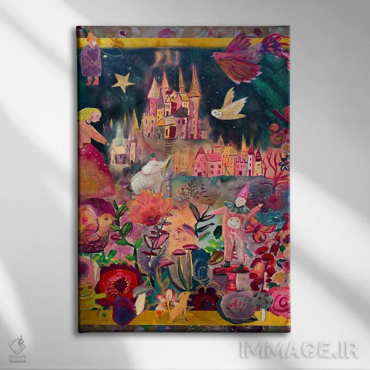 تابلو دکوراتیو قلعه اثر کلر وست وود - نمای روبهرو روی دیوار