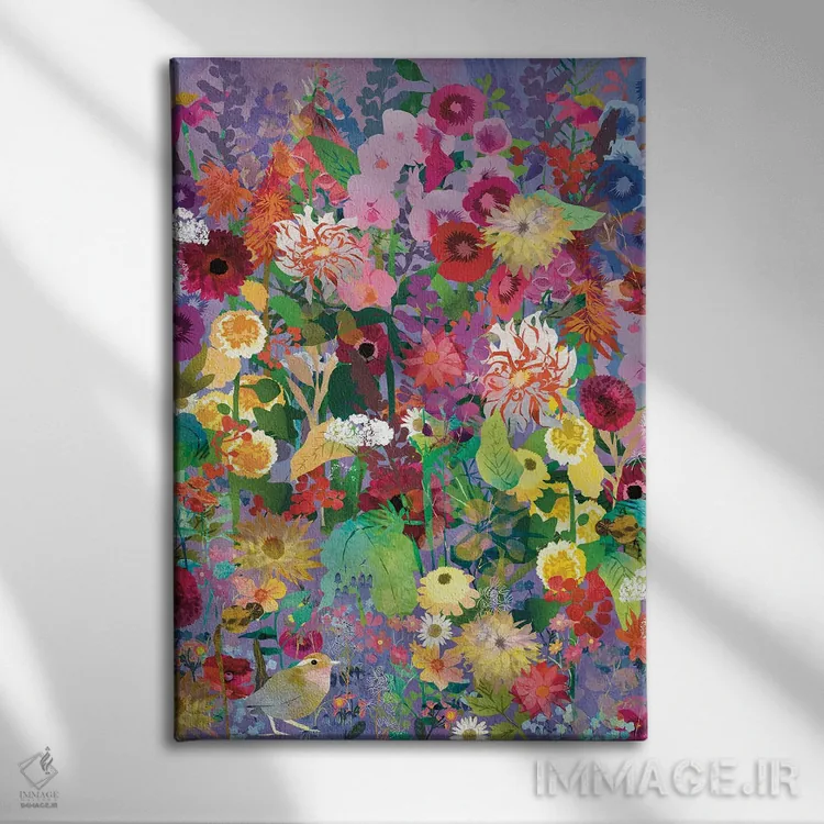 تابلو دکوراتیو پرنده چکاوک اثر کلر وست وود - نمای روبهرو روی دیوار