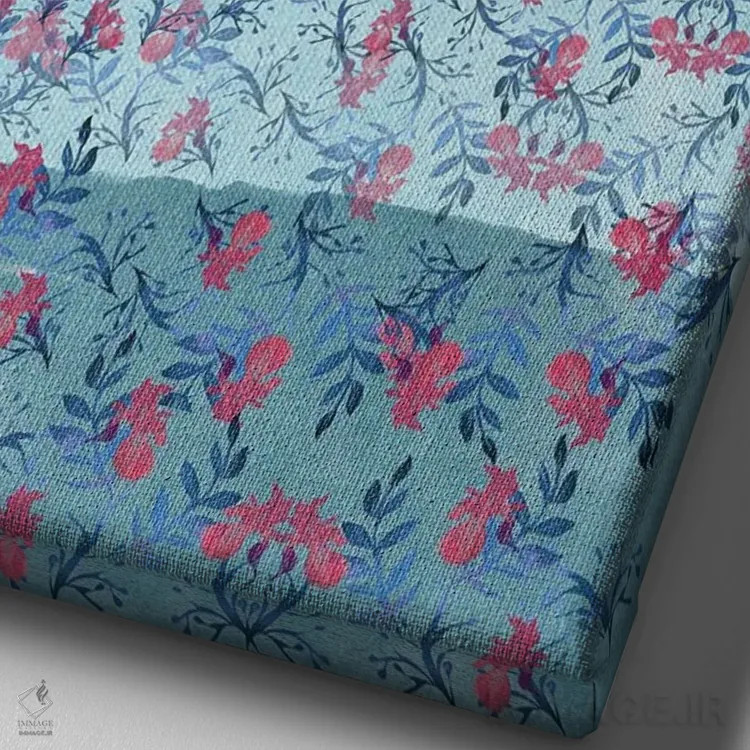 تابلو دکوراتیو دشت عشق اثر کلر وست وود - نمای نزدیک بافت بوم