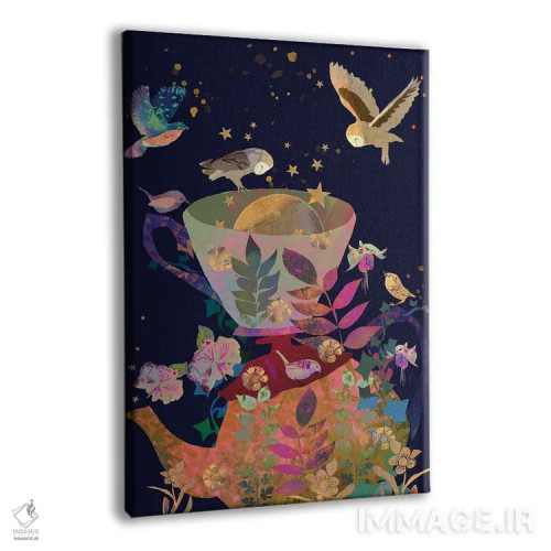 تابلو دکوراتیو پر تا لب اثر کلر وست وود - نمای پرسپکتیو محصول