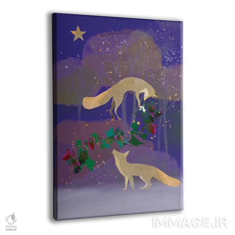 تابلو دکوراتیو درخت خاس اثر کلر وست وود - نمای پرسپکتیو محصول