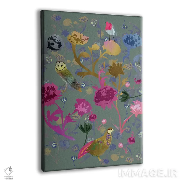 تابلو دکوراتیو سینه سرخ کوچک اثر کلر وست وود - نمای پرسپکتیو محصول