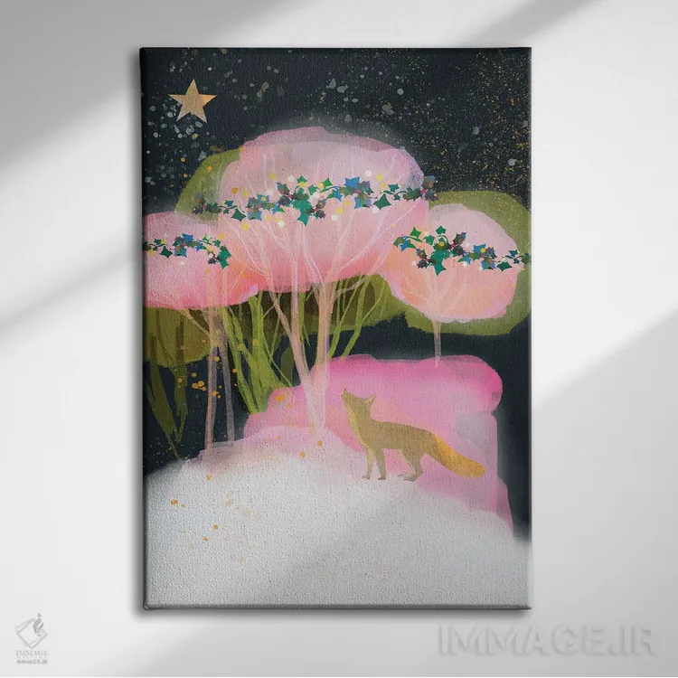 تابلو دکوراتیو بالا را نگاه کن اثر کلر وست وود - نمای روبهرو روی دیوار