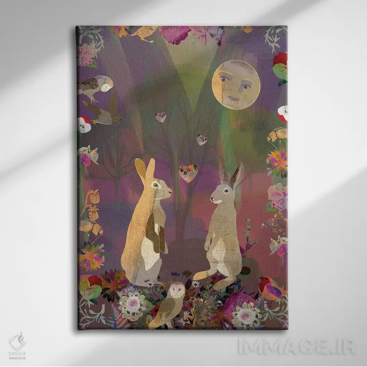 تابلو دکوراتیو عشق اثر کلر وست وود - نمای روبهرو روی دیوار