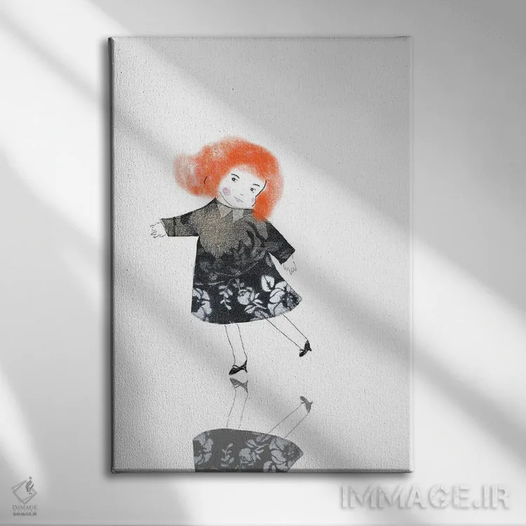 تابلو دکوراتیو لباس جدید اثر کلر وست وود - نمای روبهرو روی دیوار