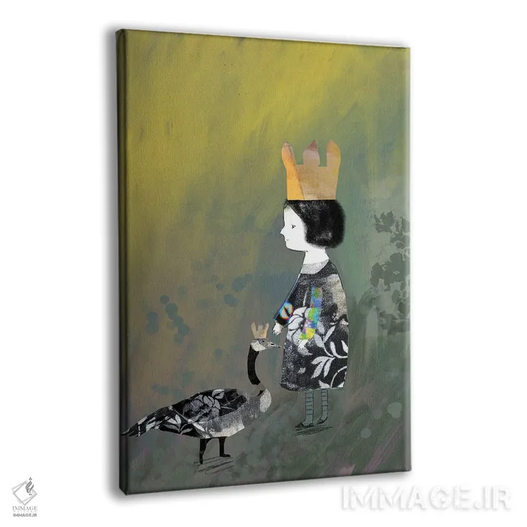 تابلو دکوراتیو شاهزاده خانم اثر کلر وست وود - نمای پرسپکتیو محصول