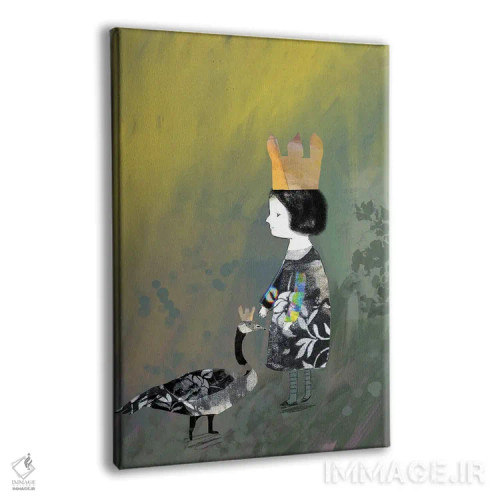 تابلو دکوراتیو شاهزاده خانم اثر کلر وست وود - نمای پرسپکتیو محصول