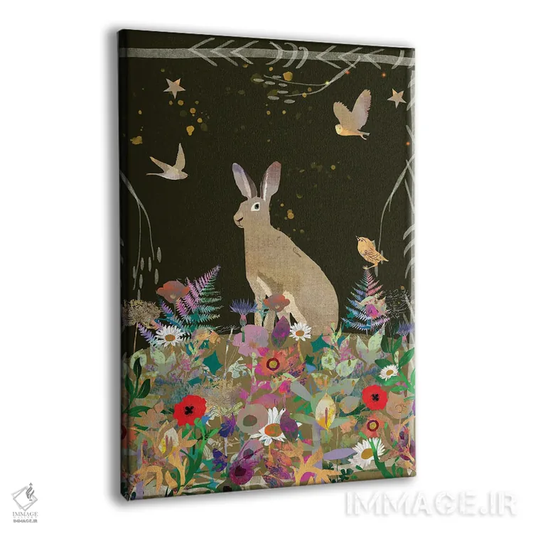 تابلو دکوراتیو شقایق ها اثر کلر وست وود - نمای پرسپکتیو محصول