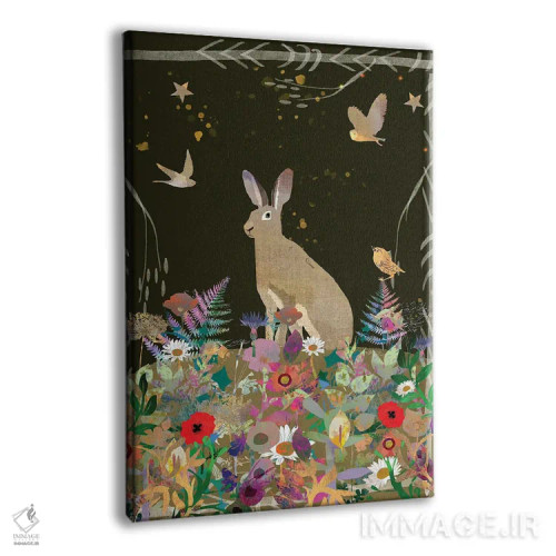 تابلو دکوراتیو شقایق ها اثر کلر وست وود - نمای پرسپکتیو محصول