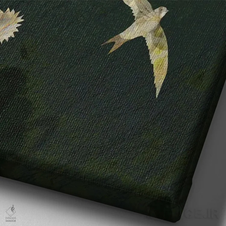 تابلو دکوراتیو صلح اثر کلر وست وود - نمای نزدیک بافت بوم