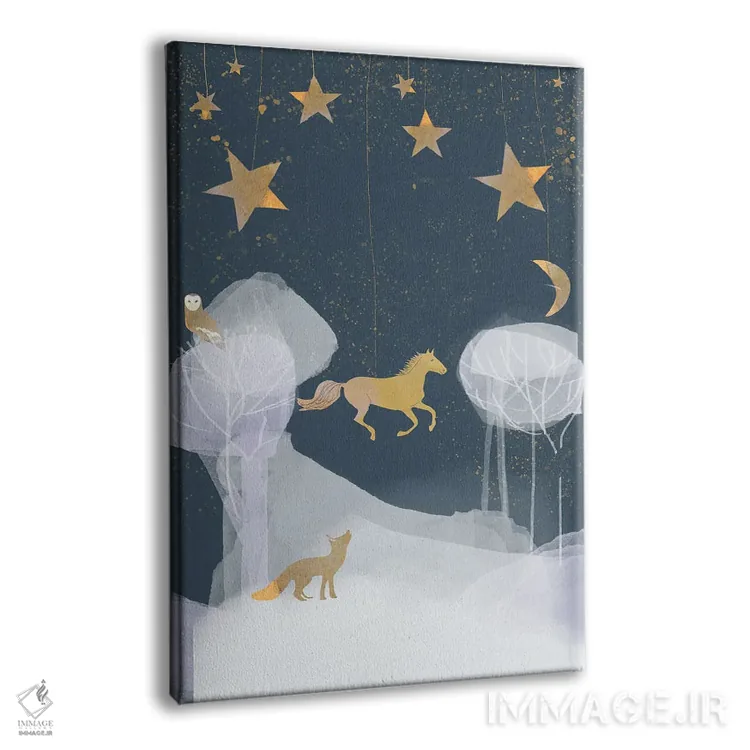 تابلو دکوراتیو عروسک خیمه شب بازی اثر کلر وست وود - نمای پرسپکتیو محصول