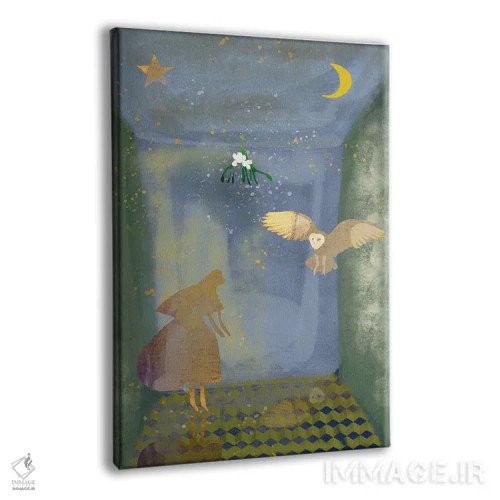 تابلو دکوراتیو اتاق رویاها اثر کلر وست وود - نمای پرسپکتیو محصول