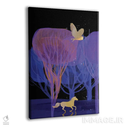 تابلو دکوراتیو آزادانه بدو اثر کلر وست وود - نمای پرسپکتیو محصول