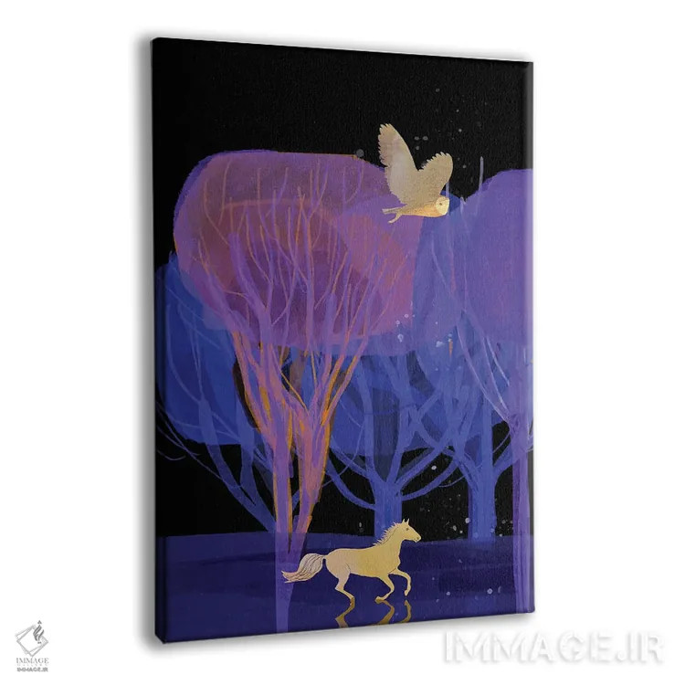 تابلو دکوراتیو آزادانه بدو اثر کلر وست وود - نمای پرسپکتیو محصول