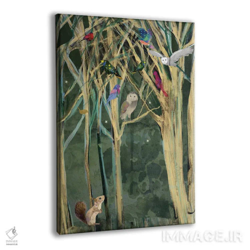 تابلو دکوراتیو سنجاب اثر کلر وست وود - نمای پرسپکتیو محصول