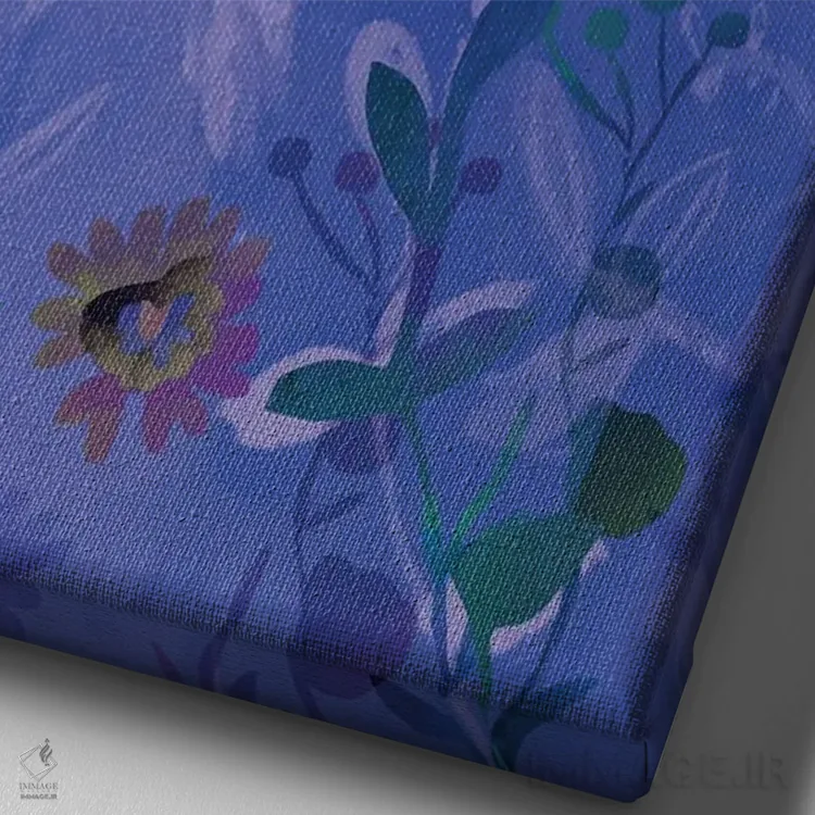 تابلو دکوراتیو پرستو اثر کلر وست وود - نمای نزدیک بافت بوم