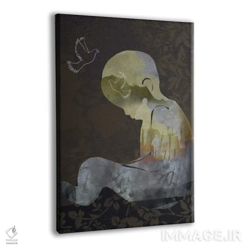 تابلو دکوراتیو کودک جنگ اثر کلر وست وود - نمای پرسپکتیو محصول