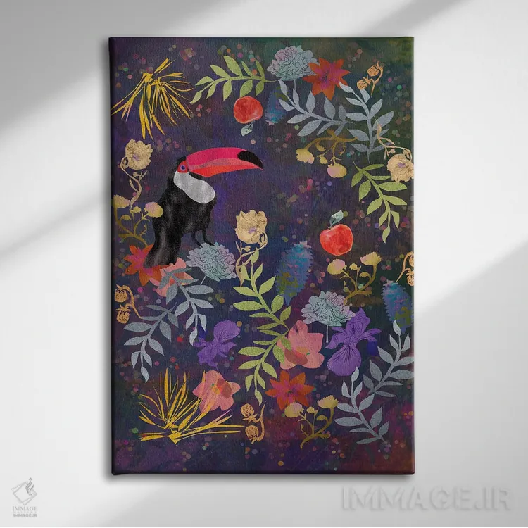 تابلو دکوراتیو توکان اثر کلر وست وود - نمای روبهرو روی دیوار