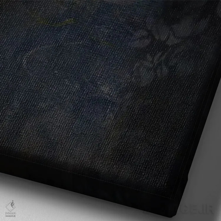 تابلو دکوراتیو ماه را لمس کن اثر کلر وست وود - نمای نزدیک بافت بوم