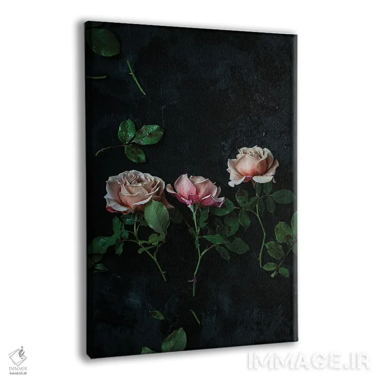 تابلو دکوراتیو رزهای کوکو لوکو اثر کورنلیا وبر - نمای پرسپکتیو محصول