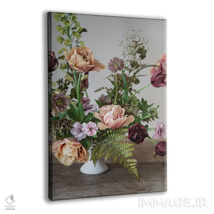 تابلو دکوراتیو لاله های بل اپوک اثر کورنلیا وبر - نمای پرسپکتیو محصول