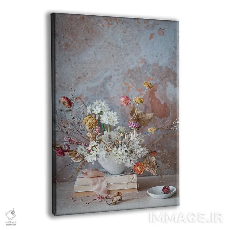 تابلو دکوراتیو نرگس کاغذی اثر کورنلیا وبر - نمای پرسپکتیو محصول