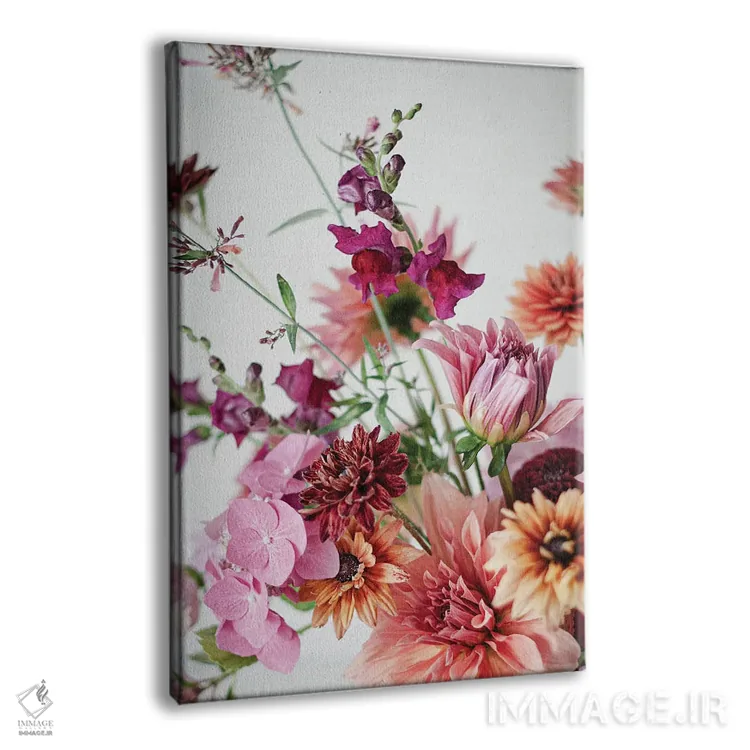 تابلو دکوراتیو گل دهان اژدهایی قرمز اثر کورنلیا وبر - نمای پرسپکتیو محصول